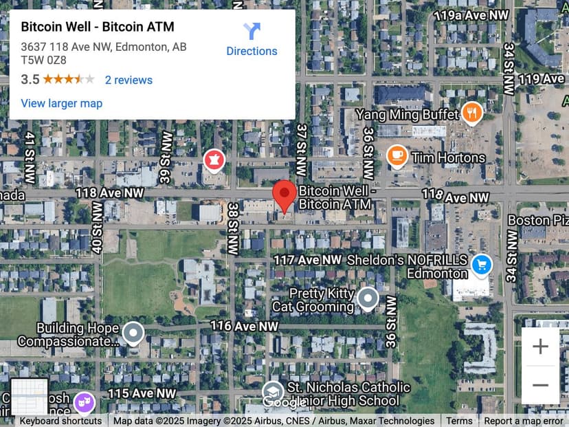 Map for Beverly (118 Ave) Bitcoin ATM