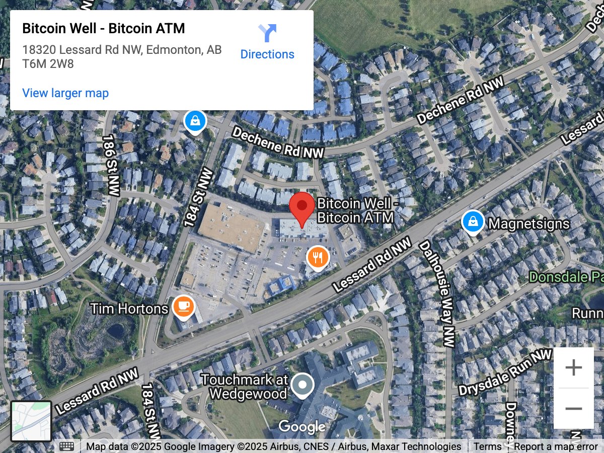 Map for Hawkstone Plaza Bitcoin ATM