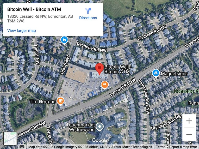 Map for Hawkstone Plaza Bitcoin ATM