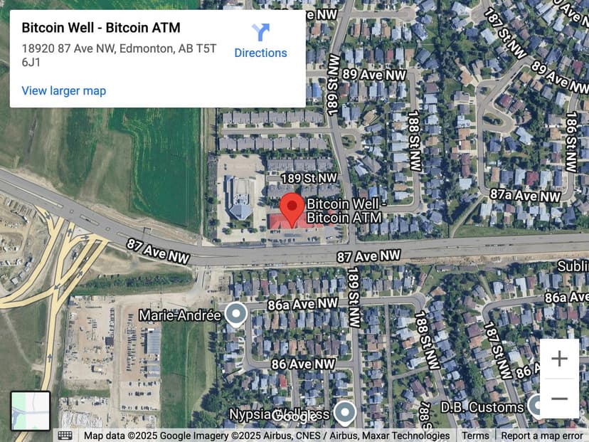 Map for Belmead Park West (87 Ave) Bitcoin ATM