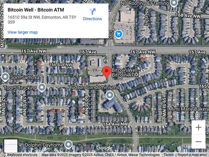 Map for Matt Berry (59A Street) Bitcoin ATM