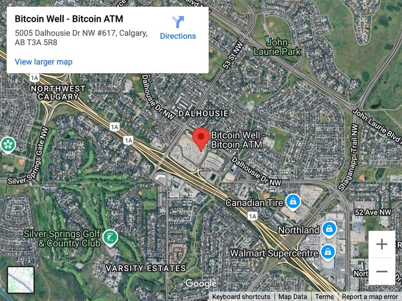 Map for Dalhousie Station Bitcoin ATM