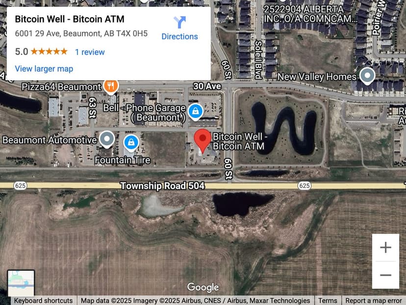 Map for Beaumont Bitcoin ATM
