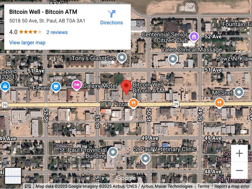 Map for St. Paul Bitcoin ATM
