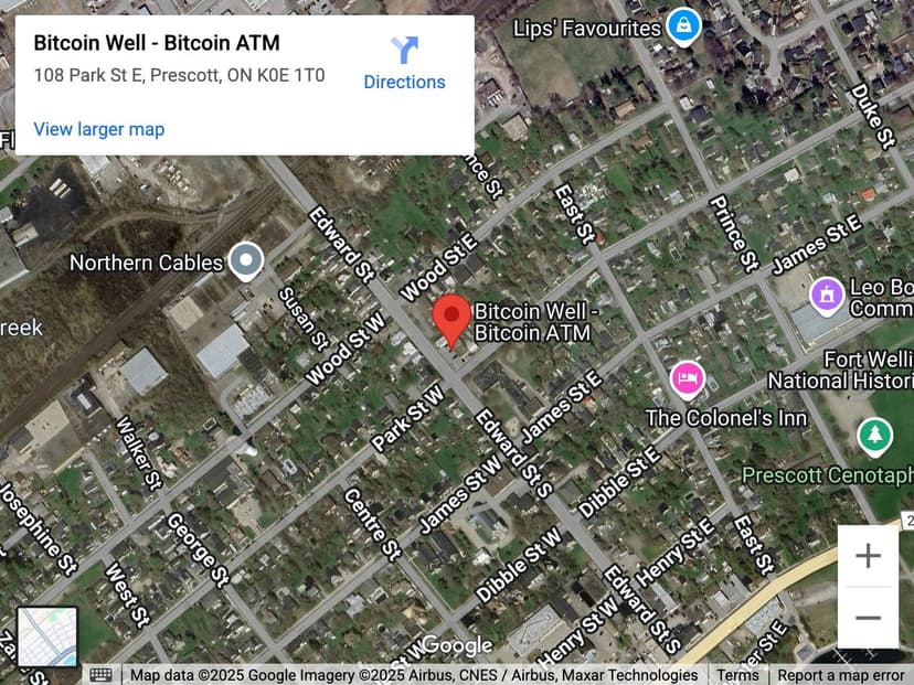 Map for Prescott Bitcoin ATM