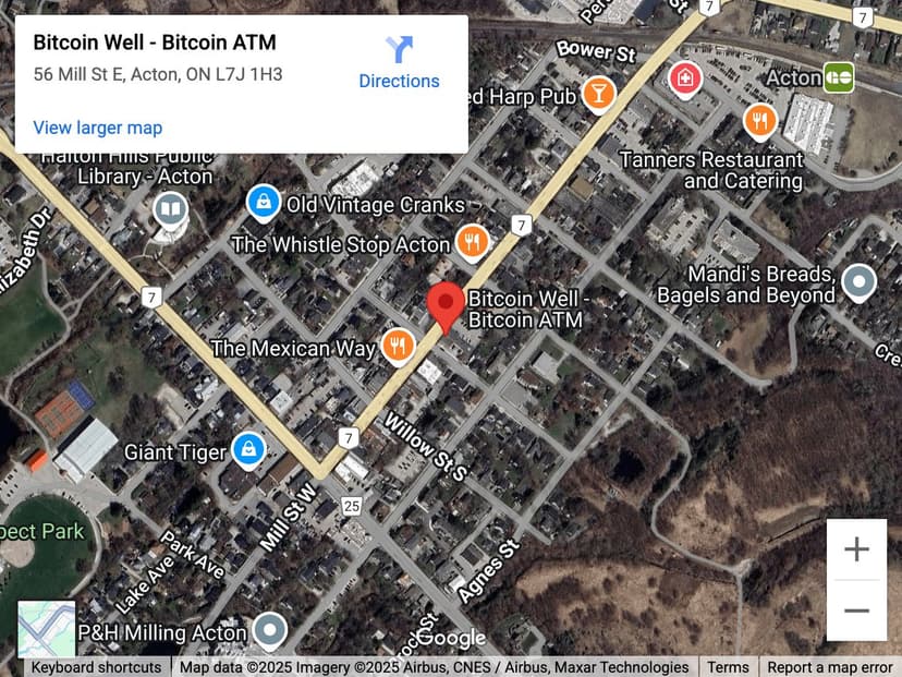 Map for Acton Bitcoin ATM