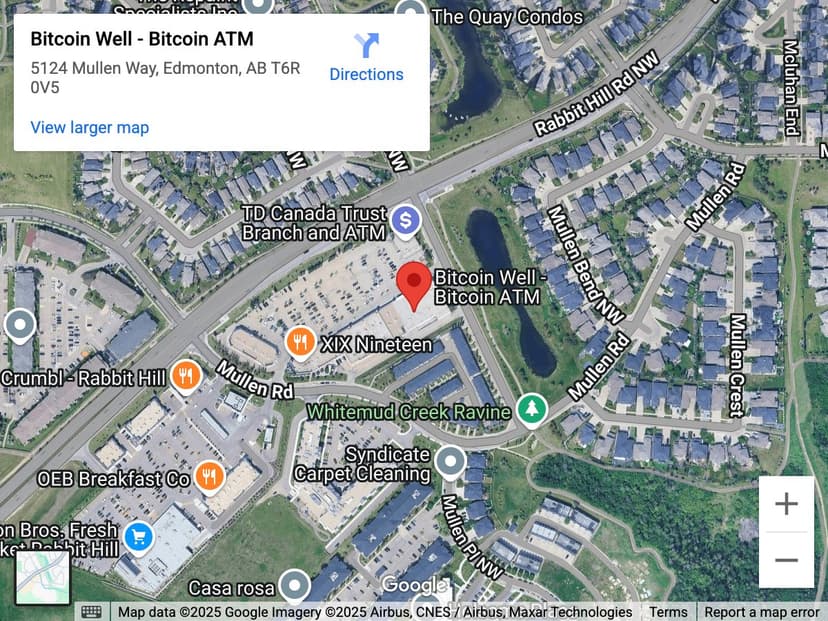 Map for MacTaggart (Rabbit Hill) Bitcoin ATM
